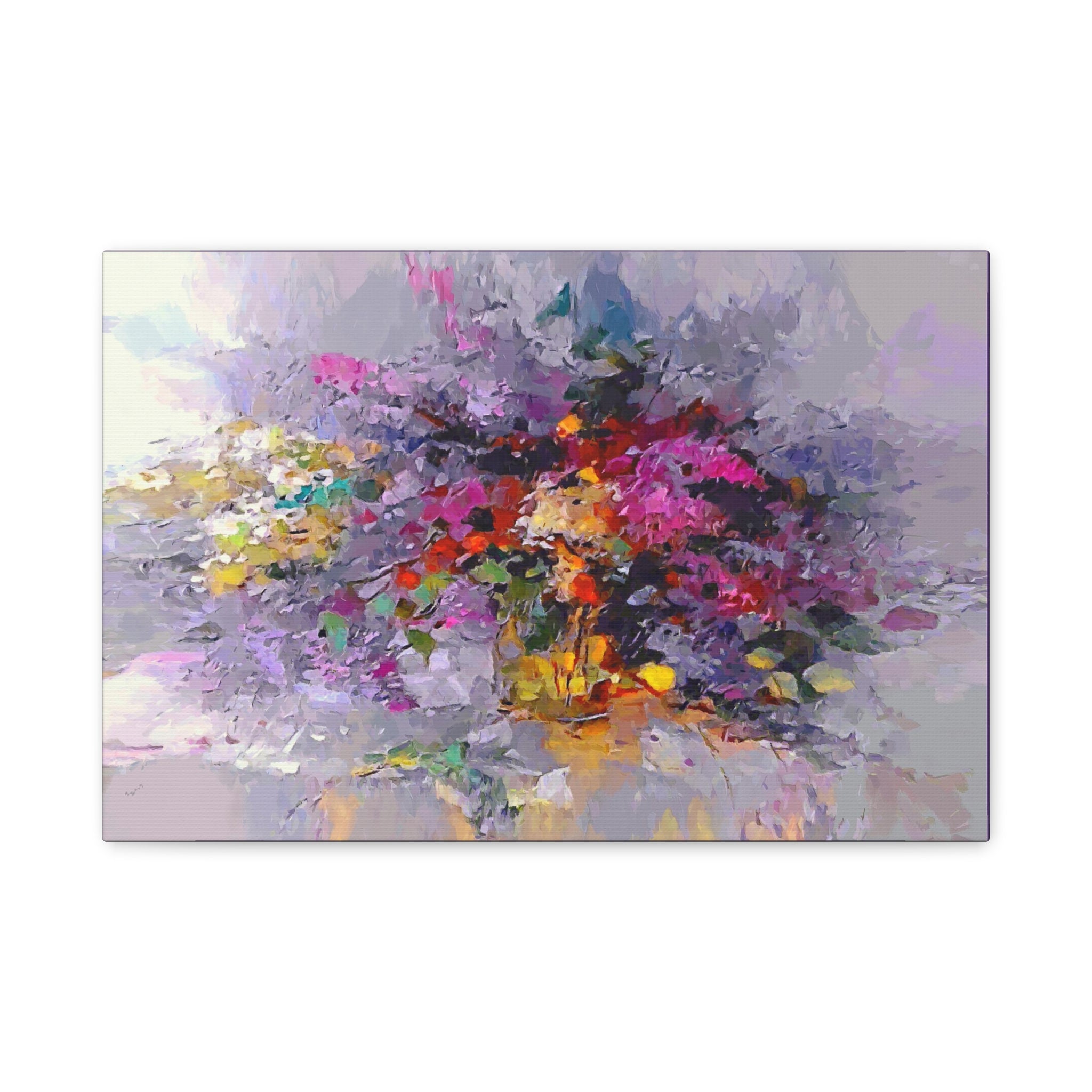 Purple Spring Flower outlet Canvas Wall Art